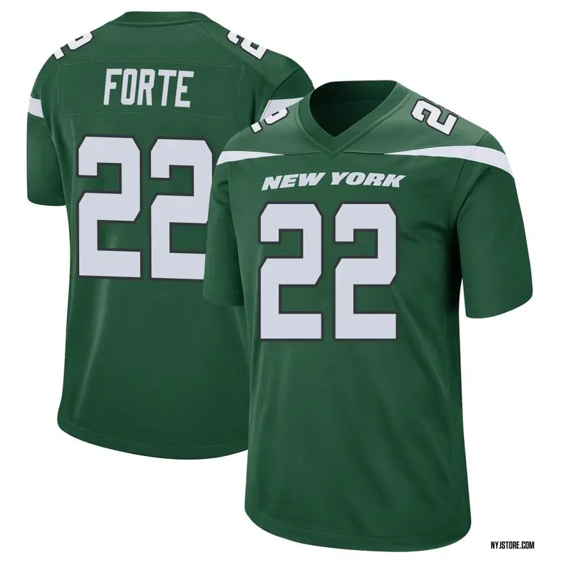 Green Men's Matt Forte New York Jets Game Gotham Jersey